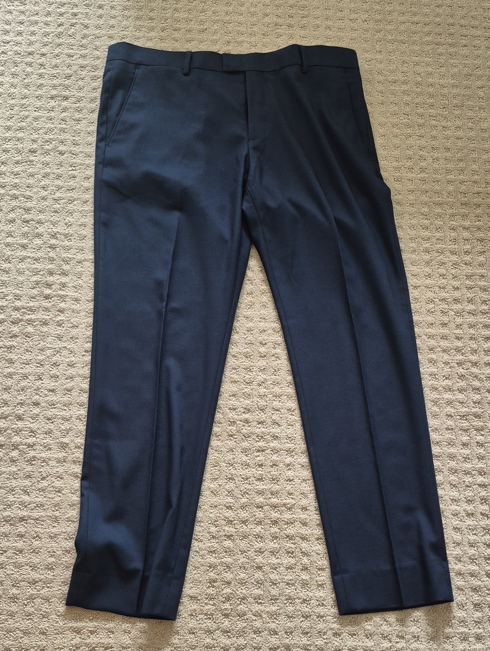 RW&CO. Men's Dark Navy Dress Pants - Flat Front